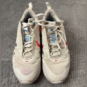 Women’s Nike Air Max Up Summit White Siren Red and Blue Shoes Size 7